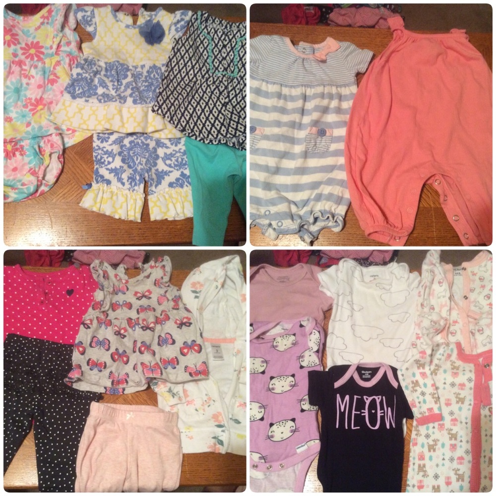 Girls 3/6 month clothing lot